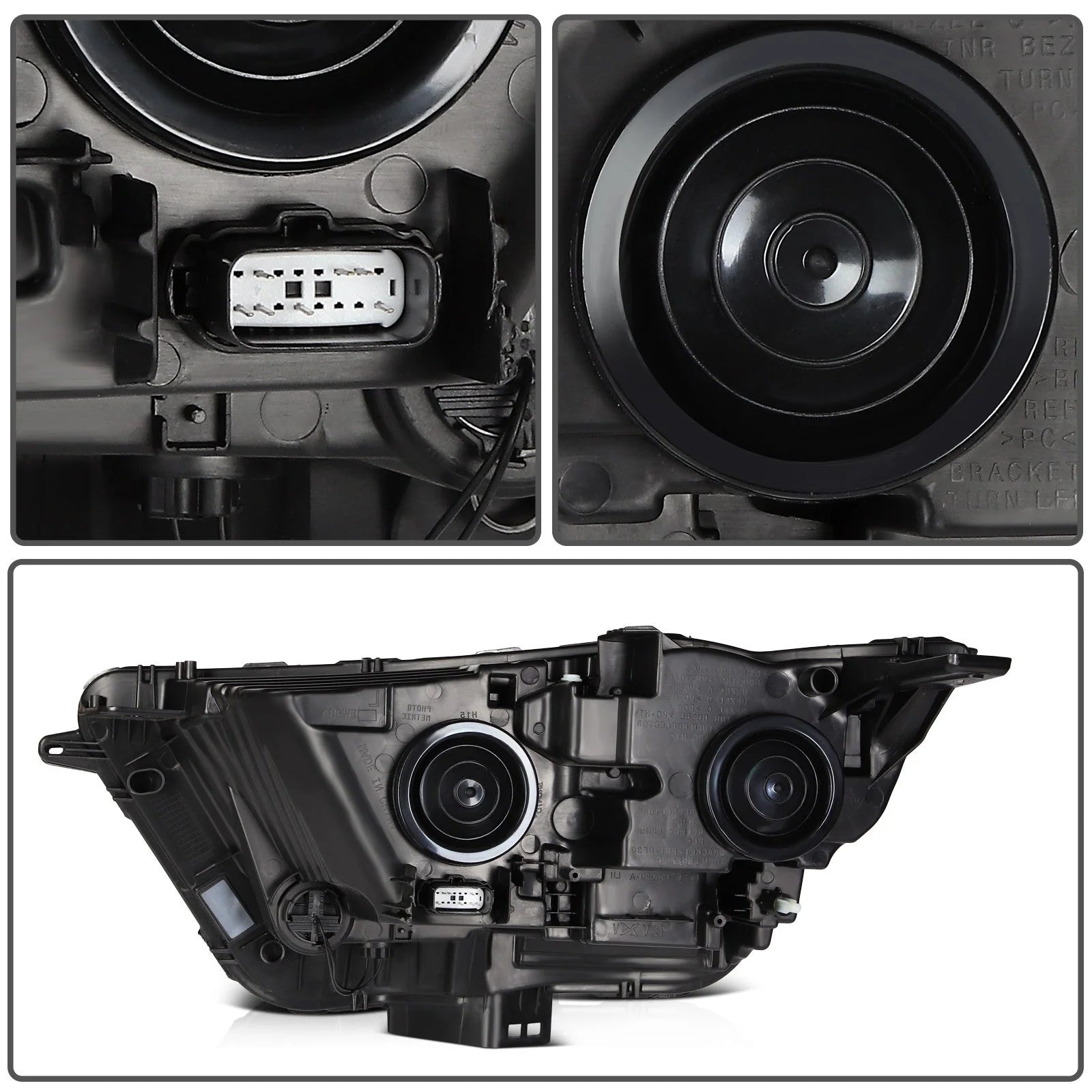 For 2015-2017 2018 Ford Edge Black Housing Headlights Assembly Left+Right 6B93BC-57 [9]
