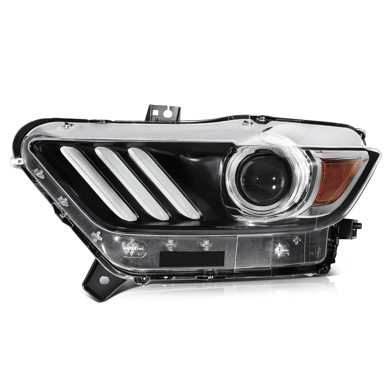 For 2015-2017 Ford Mustang Black Clear Lens Left Side Headlight Assembly KOEEP [10]
