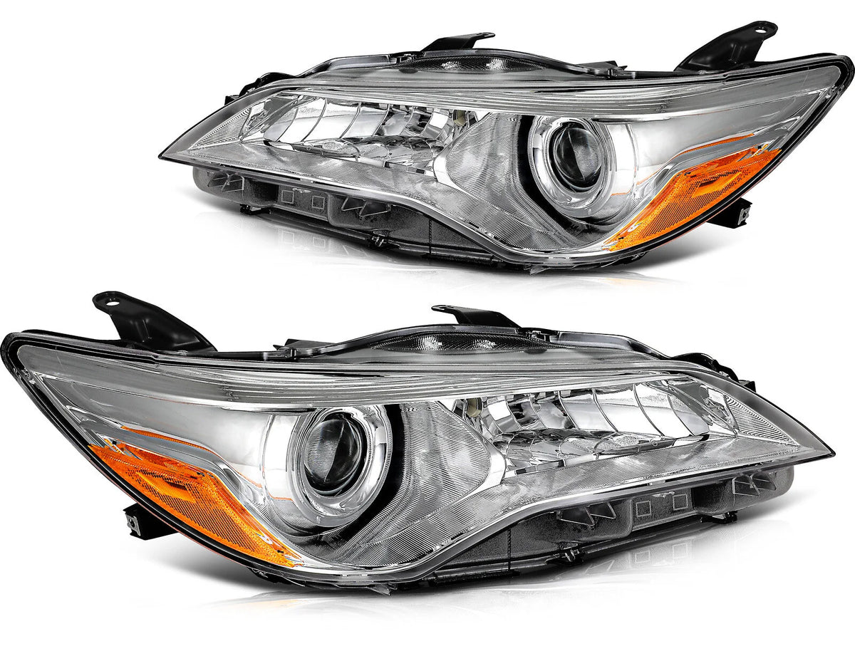 For 2015-2017 Toyota Camry LE/XLE/SE/XSE Chrome Left+Right Headlights Assembly 6B93BC-57 [1]