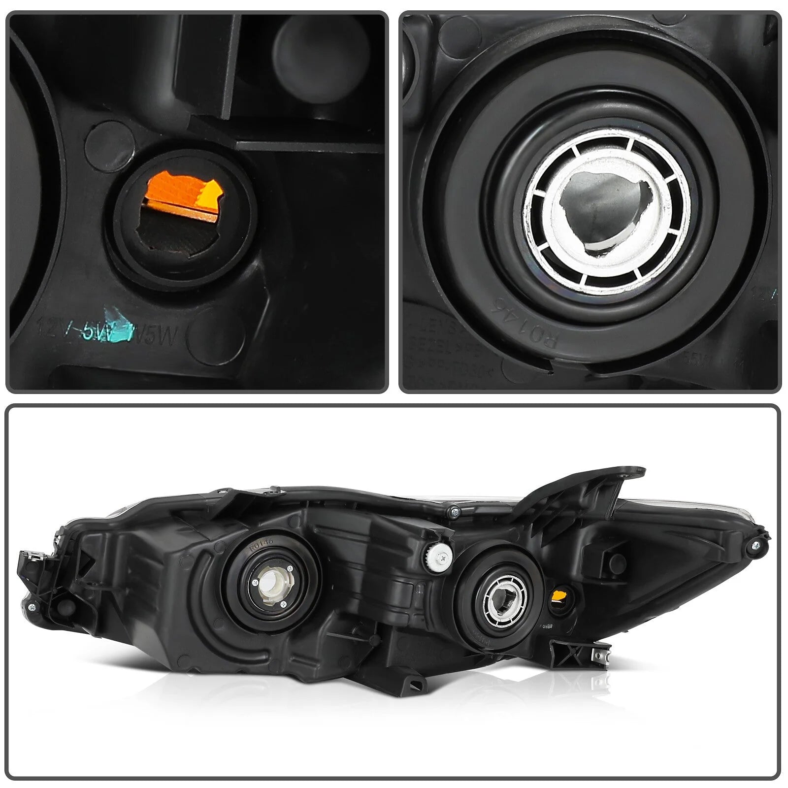 For 2015-2017 Toyota Camry LE/XLE/SE/XSE Chrome Left+Right Headlights Assembly 6B93BC-57 [8]