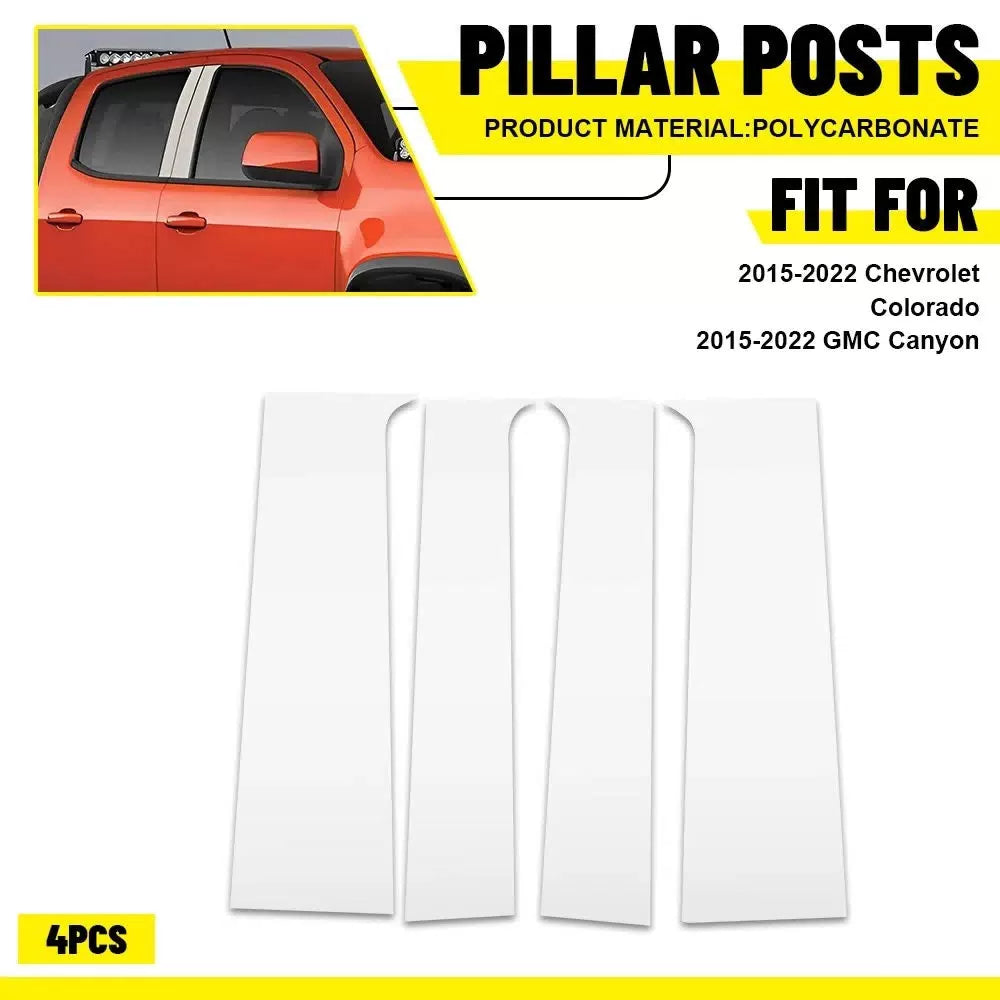 For 2015-2022 Chevy Colorado GMC Canyon Door Window Panel Pillar Post Trim Cover 6B93BC-57 [1]