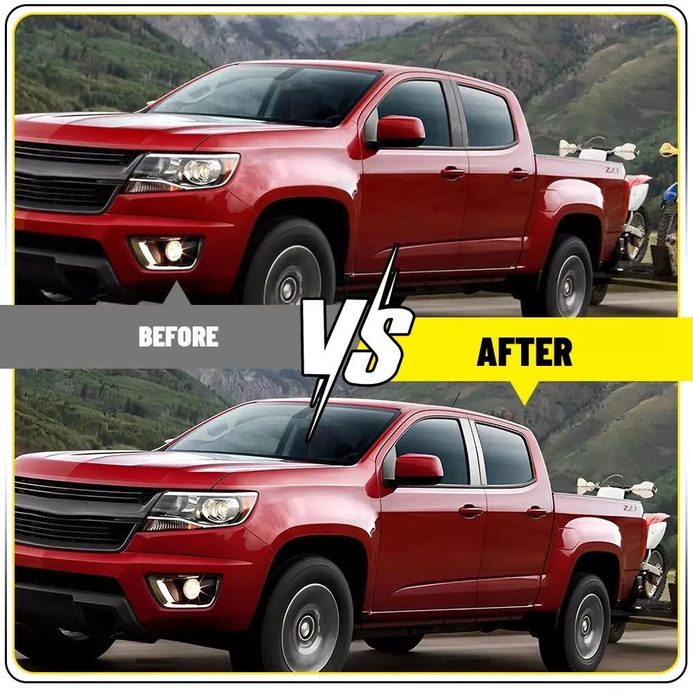 For 2015-2022 Chevy Colorado GMC Canyon Door Window Panel Pillar Post Trim Cover 6B93BC-57 [7]