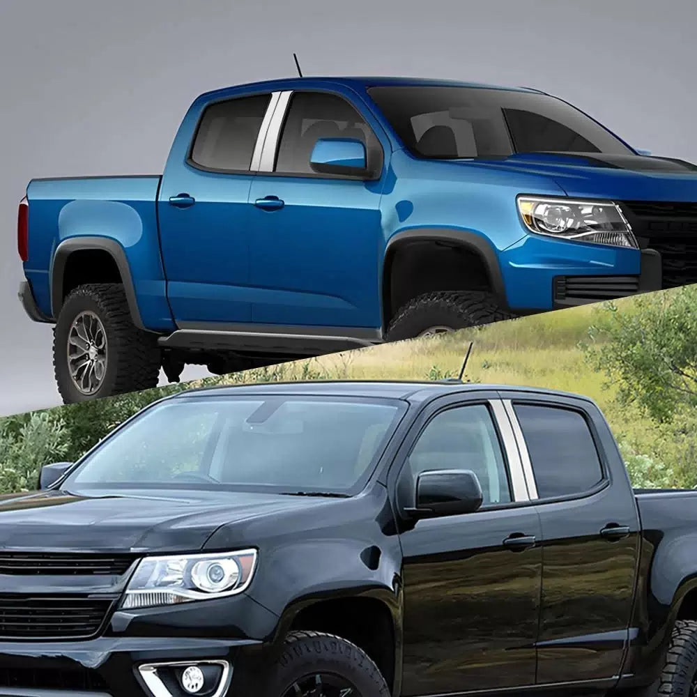 For 2015-2022 Chevy Colorado GMC Canyon Door Window Panel Pillar Post Trim Cover 6B93BC-57 [9]
