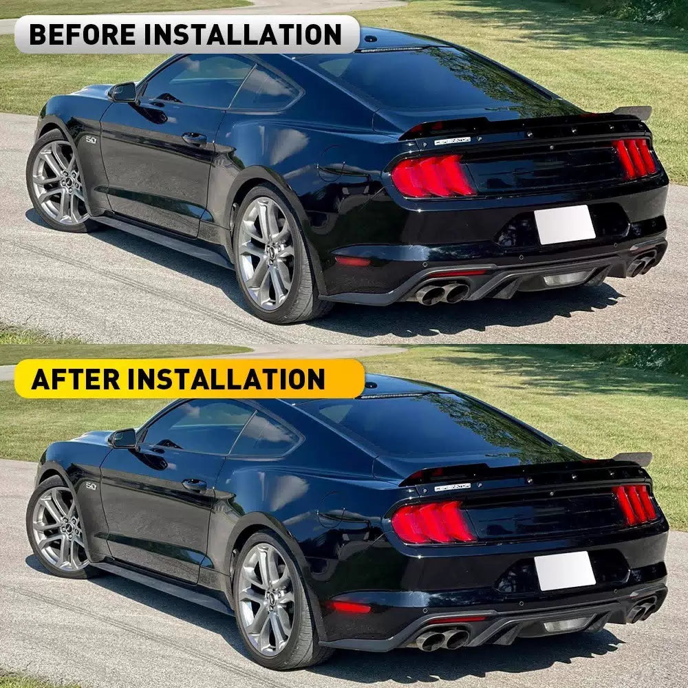 For 2015-2022 Ford Mustang LED 2X Rear Side Marker Red Light Lens Left & Right 6B93BC-57 [10]