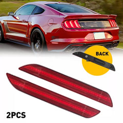 For 2015-2022 Ford Mustang LED 2X Rear Side Marker Red Light Lens Left & Right 6B93BC-57 [1]