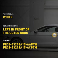 For 2015-2022 Mustang Oxford White Driver Door Handle Key Cover Cap Bezel US 6B93BC-57 [2]
