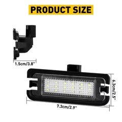 For 2015-21 Ford Mustang WHITE BRIGHTEST LED License Plate Housing Light Pair 6B93BC-57 [2]