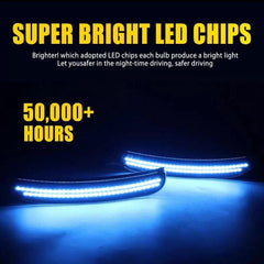 For 2015-22 Dodge Charger Front Rear Smoke LED Fender Side Marker Lights Blue EA 6B93BC-57 [2]