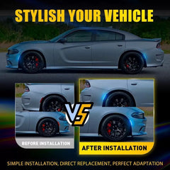 For 2015-22 Dodge Charger Front Rear Smoke LED Fender Side Marker Lights Blue EA 6B93BC-57 [3]
