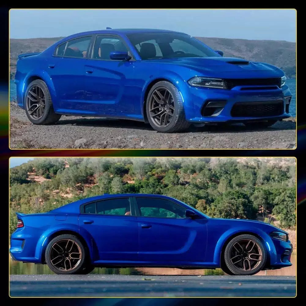 For 2015-22 Dodge Charger Front Rear Smoke LED Fender Side Marker Lights Blue EA 6B93BC-57 [9]