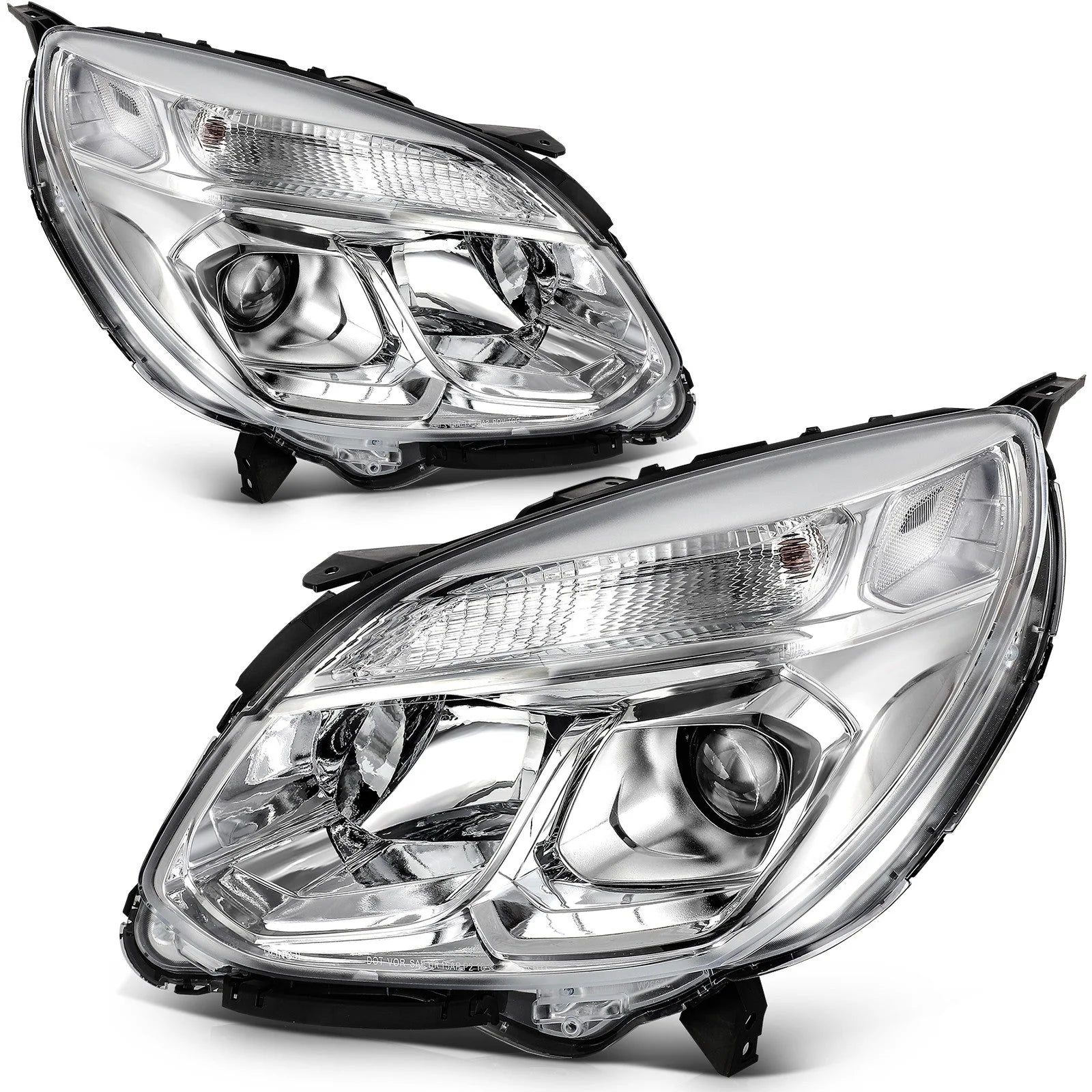 For 2016 2017 Chevy Equinox LT LS LTZ Chrome Housing Headlights Assembly L+R 6B93BC-57 [5]