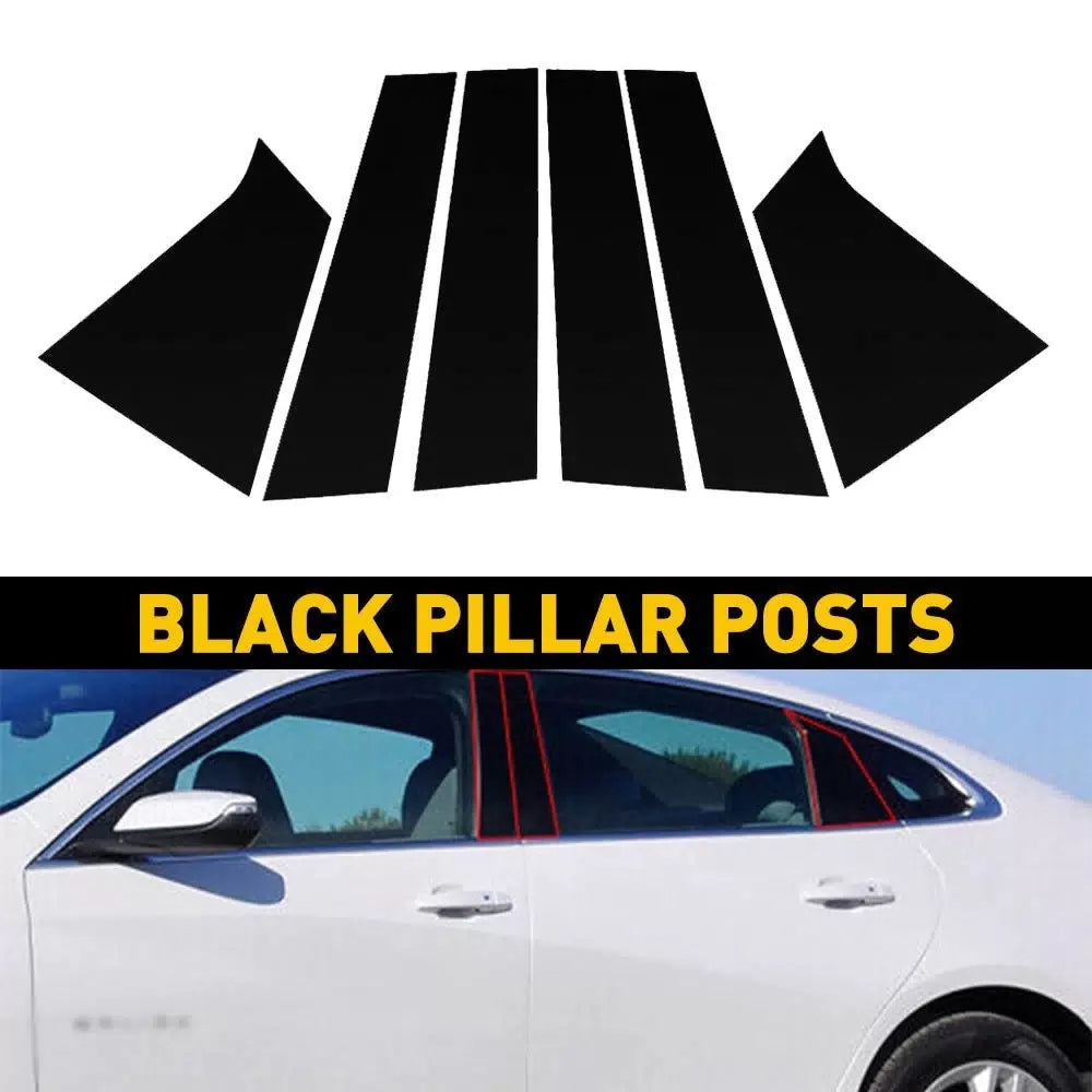 For 2016-2021 Chevrolet Malibu Door Trim Pillar Black Posts Cover Decorations EA 6B93BC-57 [1]