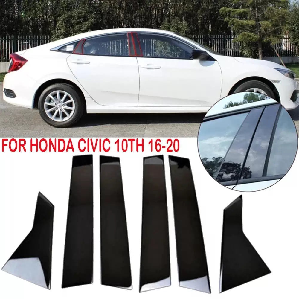 For 2016- 2020 Honda Civic 10th Pillar Post Door Trim Car Auto Accessories EOA 6B93BC-57 [1]