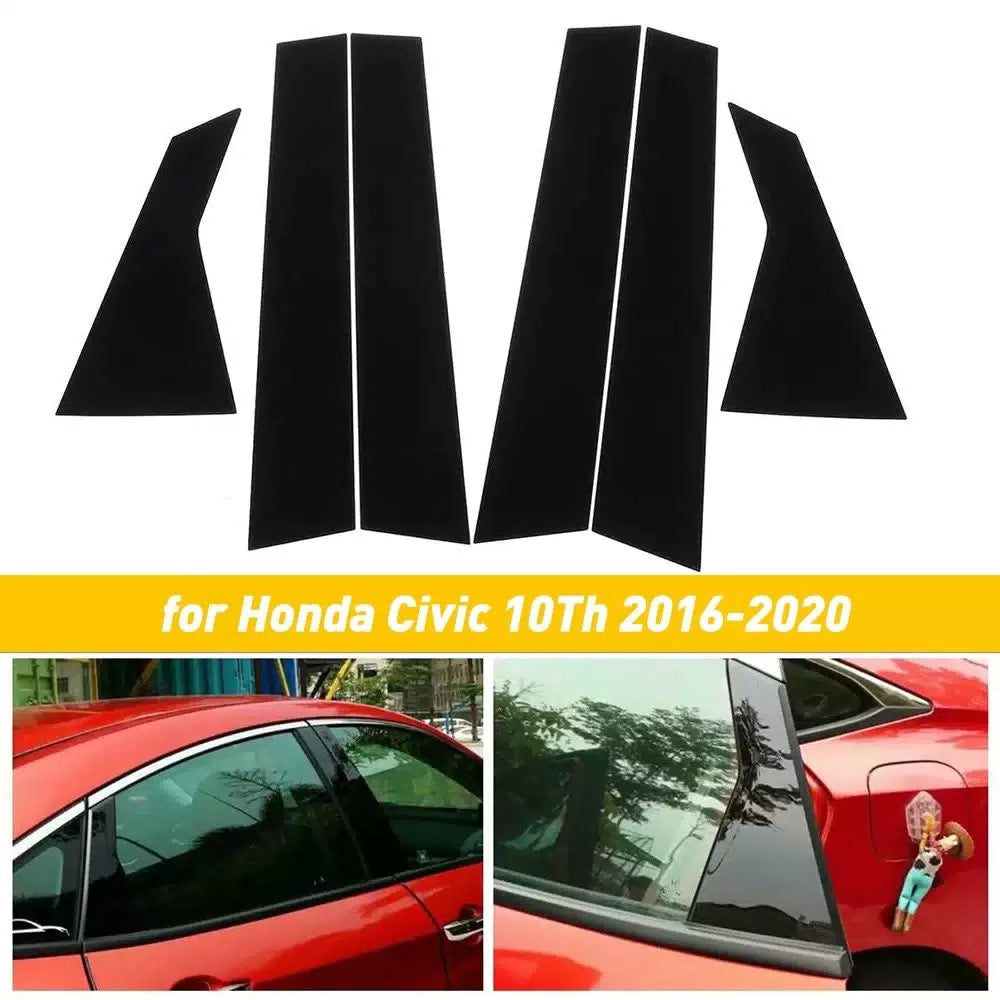 For 2016- 2020 Honda Civic 10th Pillar Post Door Trim Car Auto Accessories EOA 6B93BC-57 [7]