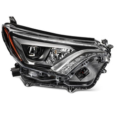 For 2018 2017 2016 Toyota RAV4 w/LED DRL Black Housing Headlights Assembly L+R 6B93BC-57 [4]