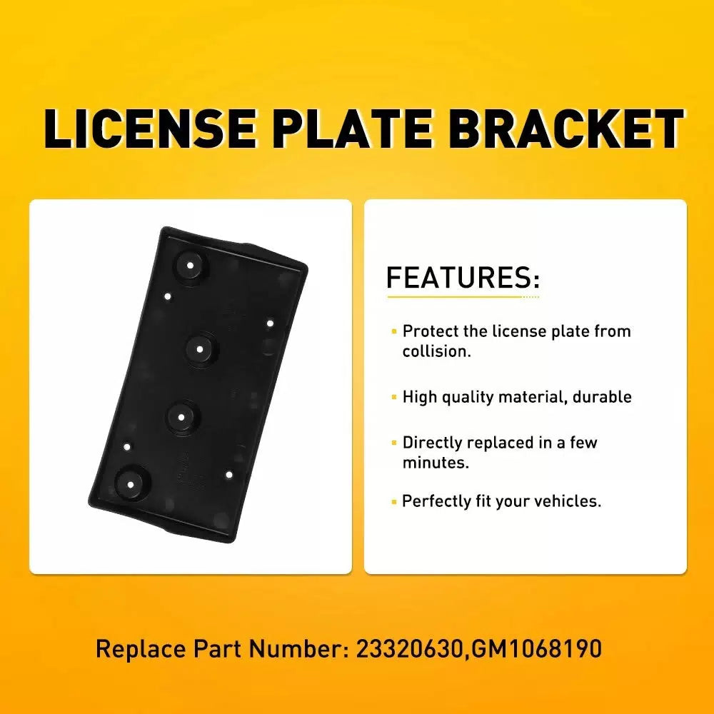 For 2018-2021 Chevrolet Equinox Front Bumper License Plate Tag Bracket Holder EA 6B93BC-57 [3]