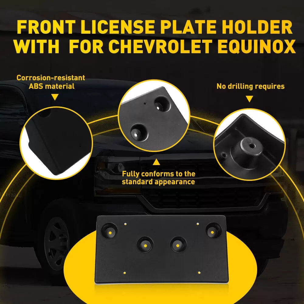 For 2018-2021 Chevrolet Equinox Front Bumper License Plate Tag Bracket Holder EA 6B93BC-57 [4]