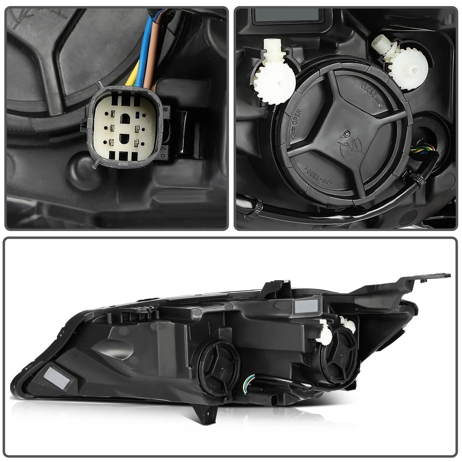 For 2019 2020 2021 Chevrolet Malibu Black Left+Right Pair Headlights Assembly 6B93BC-57 [9]
