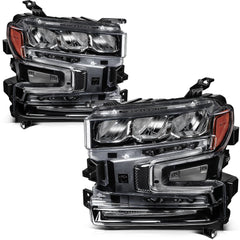 For 2019 2020-2022 Chevy Silverado 1500 Headlights w/ Halogen Signal Bar Pair 6B93BC-57 [2]