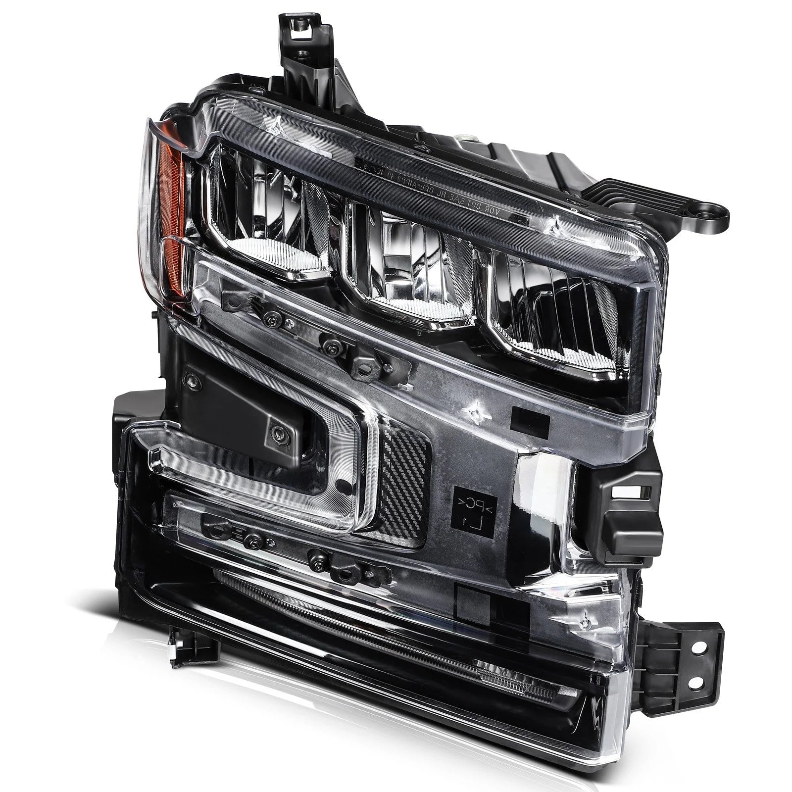 For 2019 2020-2022 Chevy Silverado 1500 Headlights w/ Halogen Signal Bar Pair 6B93BC-57 [3]