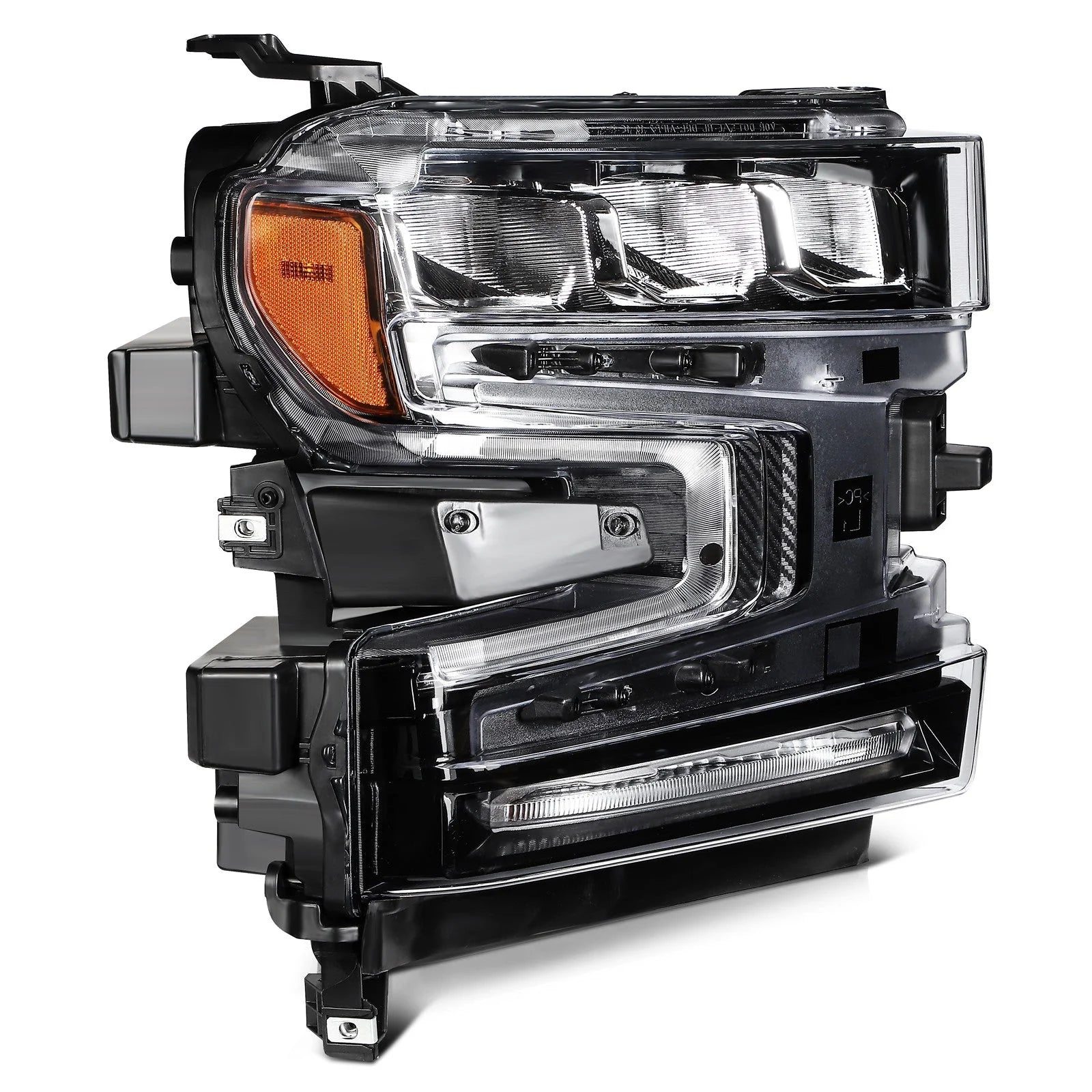 For 2019 2020-2022 Chevy Silverado 1500 Headlights w/ Halogen Signal Bar Pair 6B93BC-57 [4]