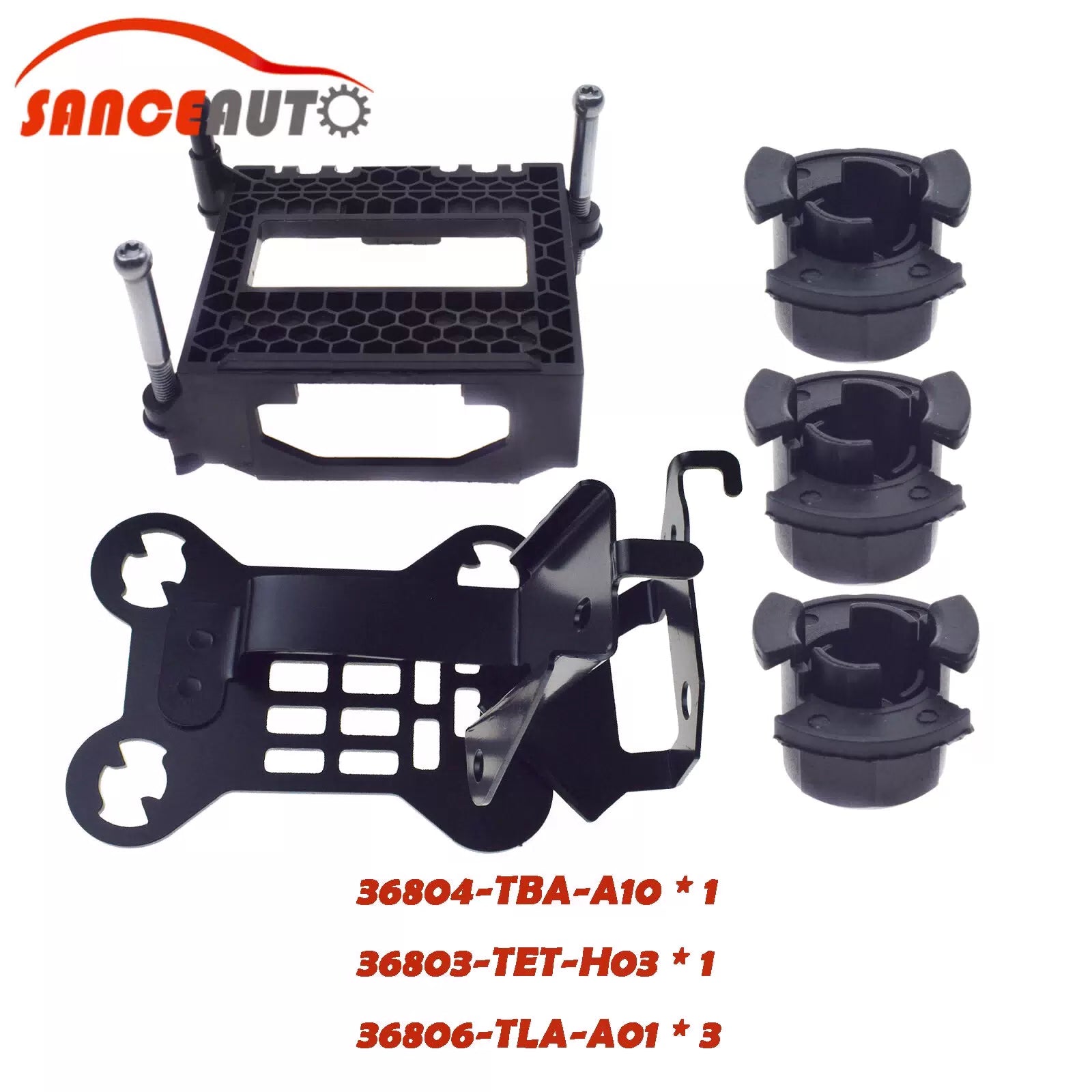 For 2019-2021 Civic Radar Bracket Clip Set FC1 FC7 36804-TBA 36806-TLA 36803-TET 6B93BC-57 [1]