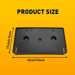 For 2019-2022 Dodge Ram 1500 Front License Tag Plate Frame Bracket Holder Black 6B93BC-57 [2]
