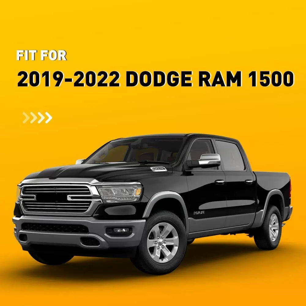 For 2019-2022 Dodge Ram 1500 Front License Tag Plate Frame Bracket Holder Black 6B93BC-57 [7]