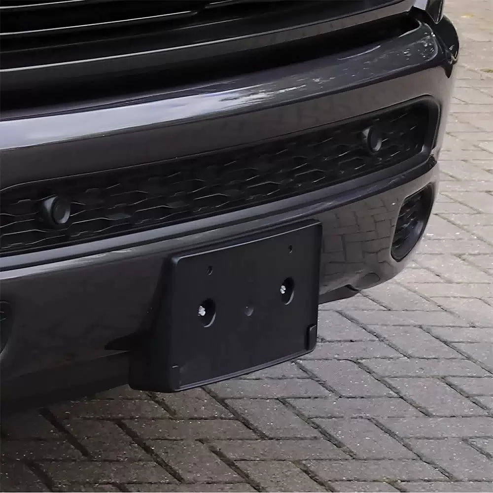 For 2019-2022 Dodge Ram 1500 Front License Tag Plate Frame Bracket Holder Black 6B93BC-57 [9]