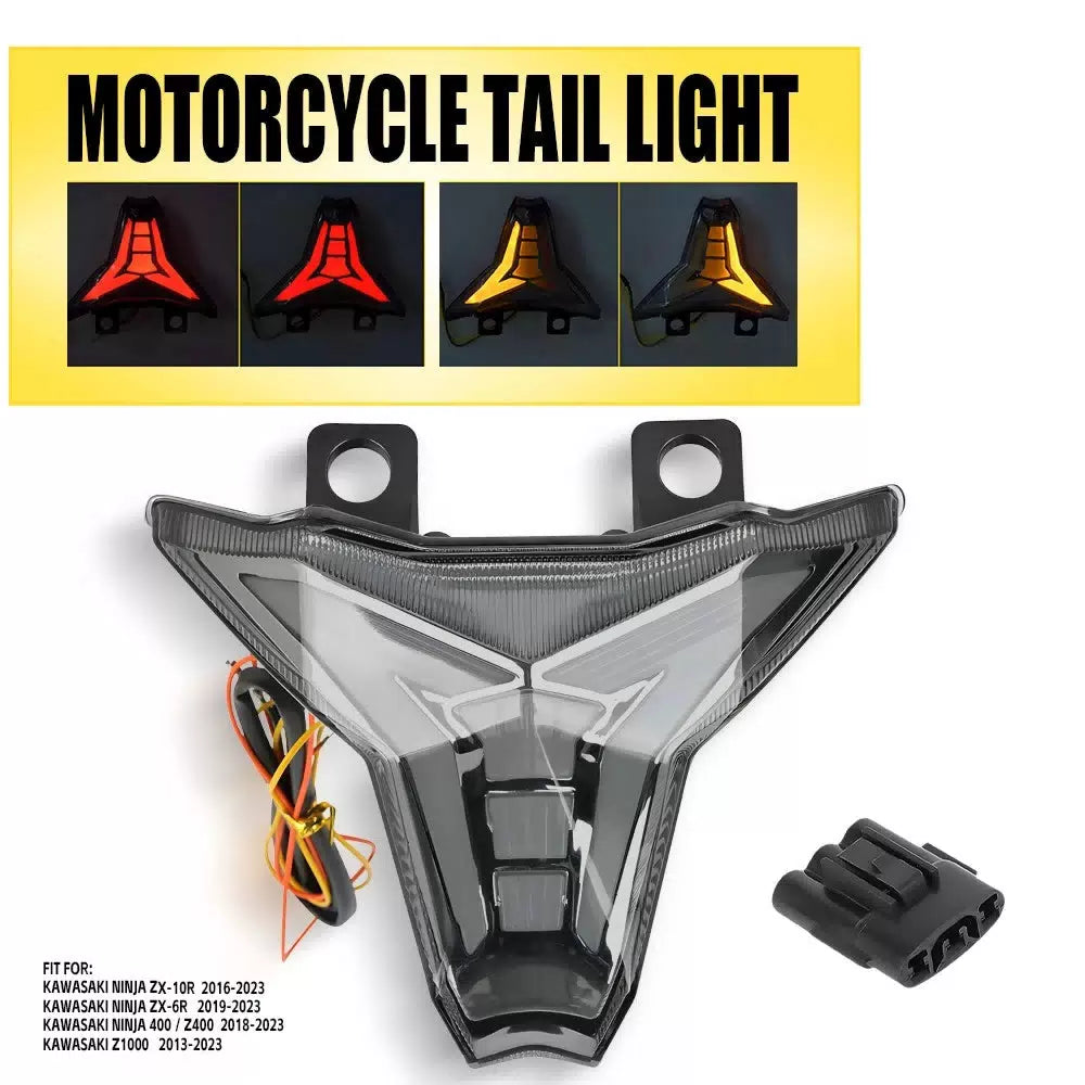 For 2019-23 KAWASAKI Ninja ZX-10R ZX-6R Integrated LED Tail Light Turn Signal EA 6B93BC-57 [1]