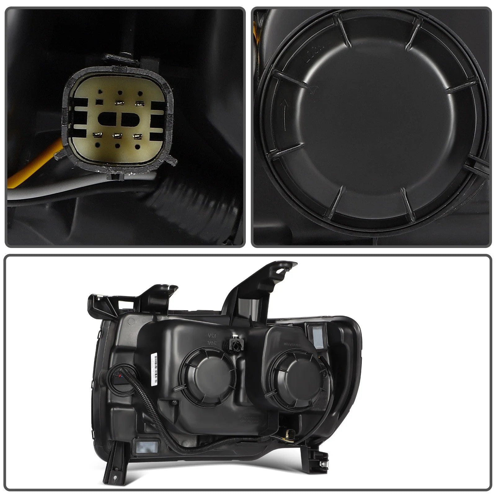 For 2022-2015 GMC Canyon Black Housing w/Projector L+R Headlights Assembly 6B93BC-57 [10]