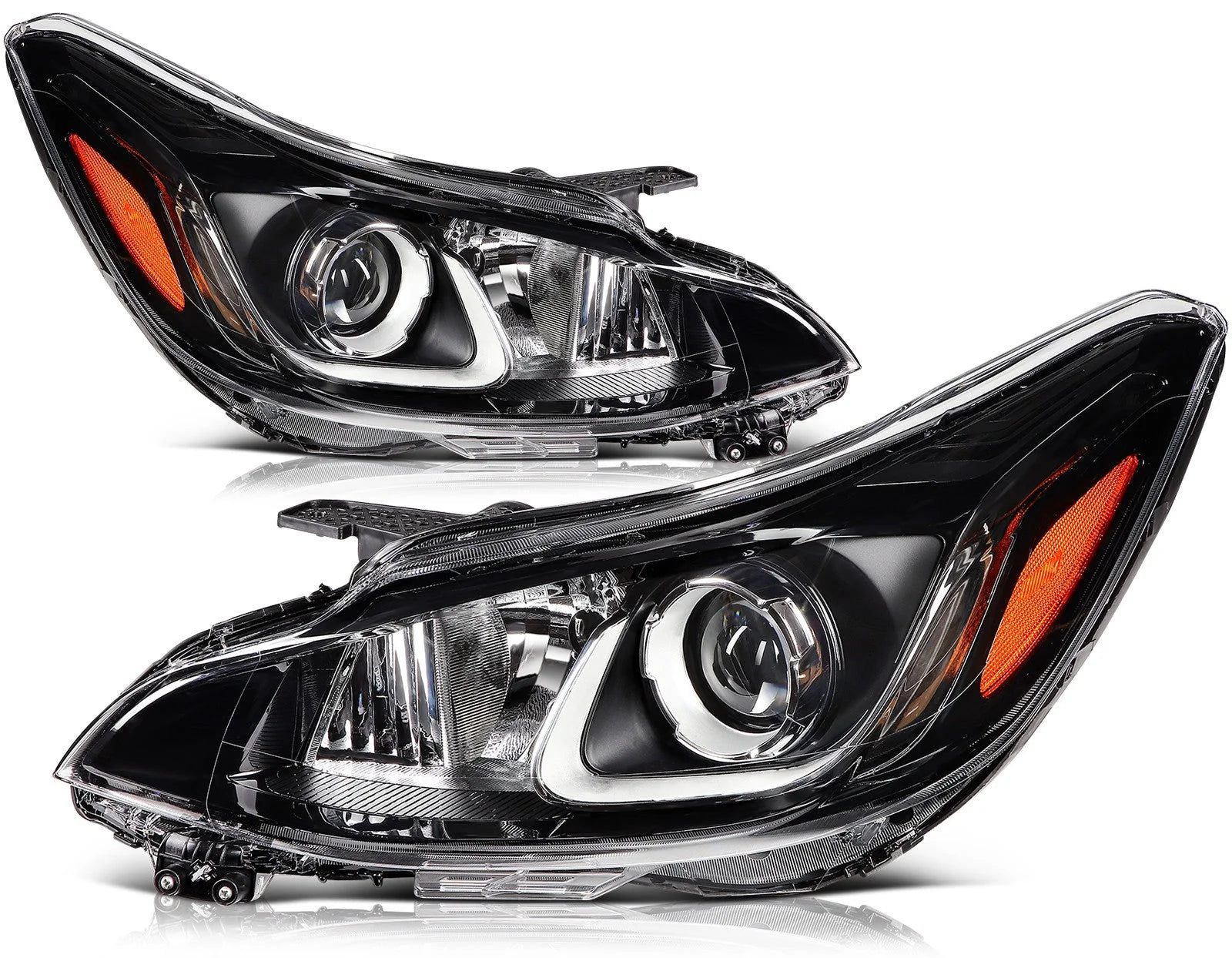For 2022-2019 Chevy Spark LS LT Headlights Assembly w/Projector Left+Right 6B93BC-57 [2]