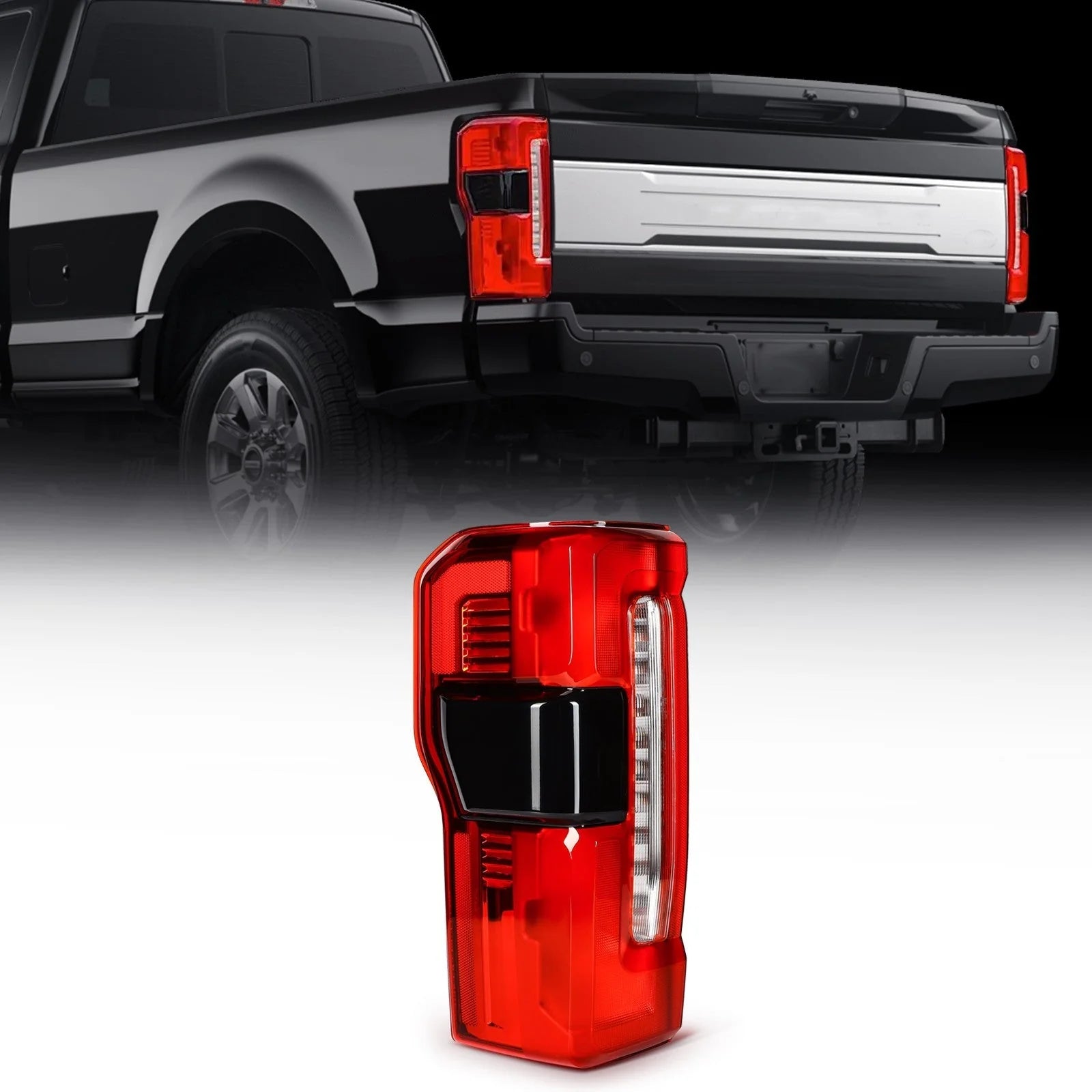 For 2023 2024 Ford F-250 F-350 Super Duty w/ Blind Spot Tail Lights Left Side KOEEP [1]