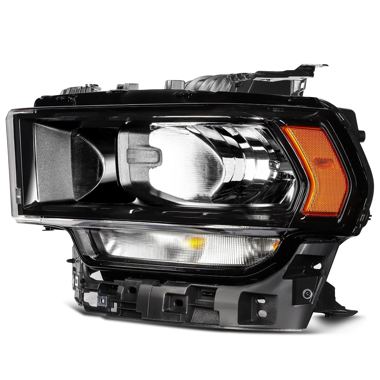 For 2024-2019 Ram 2500 3500 Black Housing Headlights Assembly Left+Right 6B93BC-57 [7]