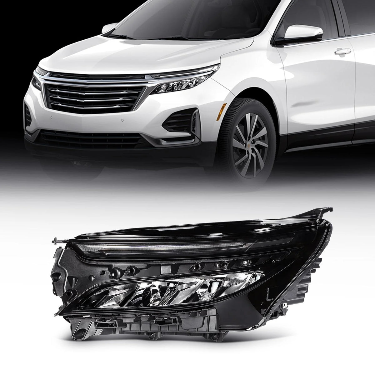 For 2024-2022 Chevrolet Equinox LT RS 1.5L Left Side Full LED Headlight Assembly 6B93BC-57 [1]
