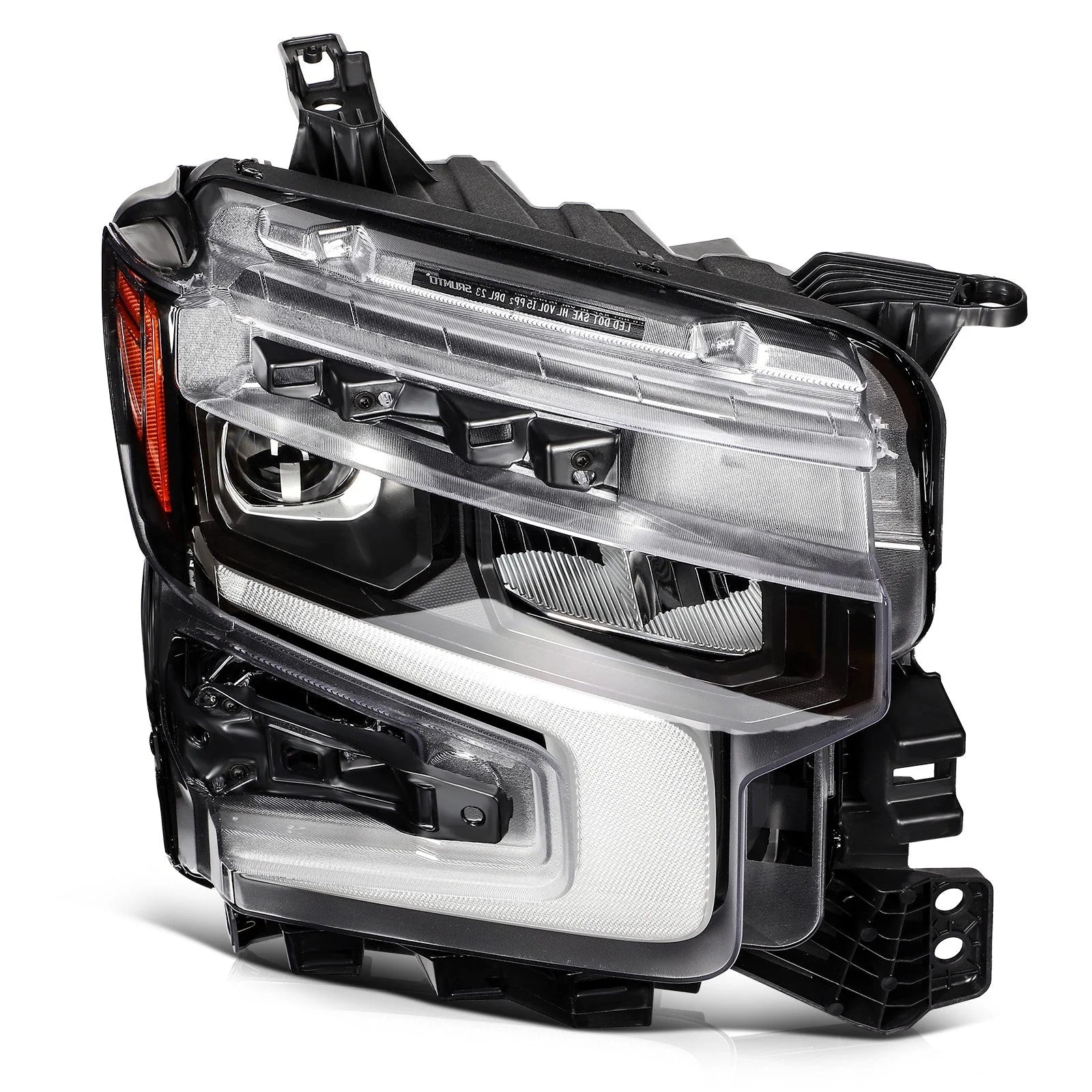 For 2024-2022 Chevy Silverado 1500 Headlight Assembly Passenger Side w/LED DRL 6B93BC-57 [2]