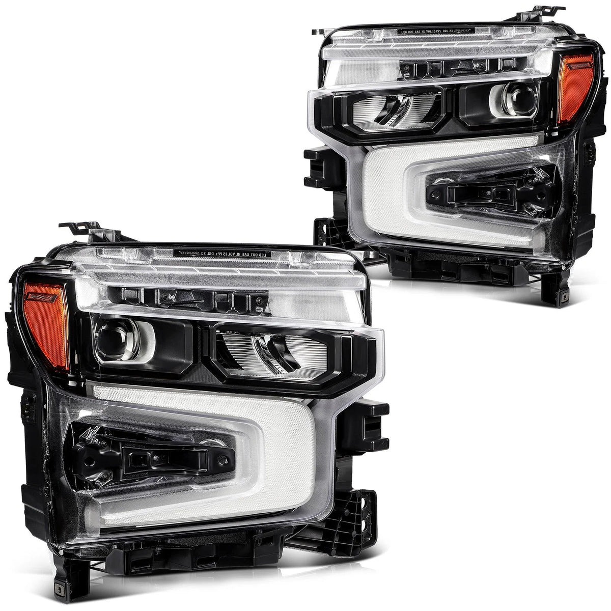 For 2024-2022 Chevy Silverado 1500 w/LED DRL Headlight Assembly Left+Right 6B93BC-57 [1]