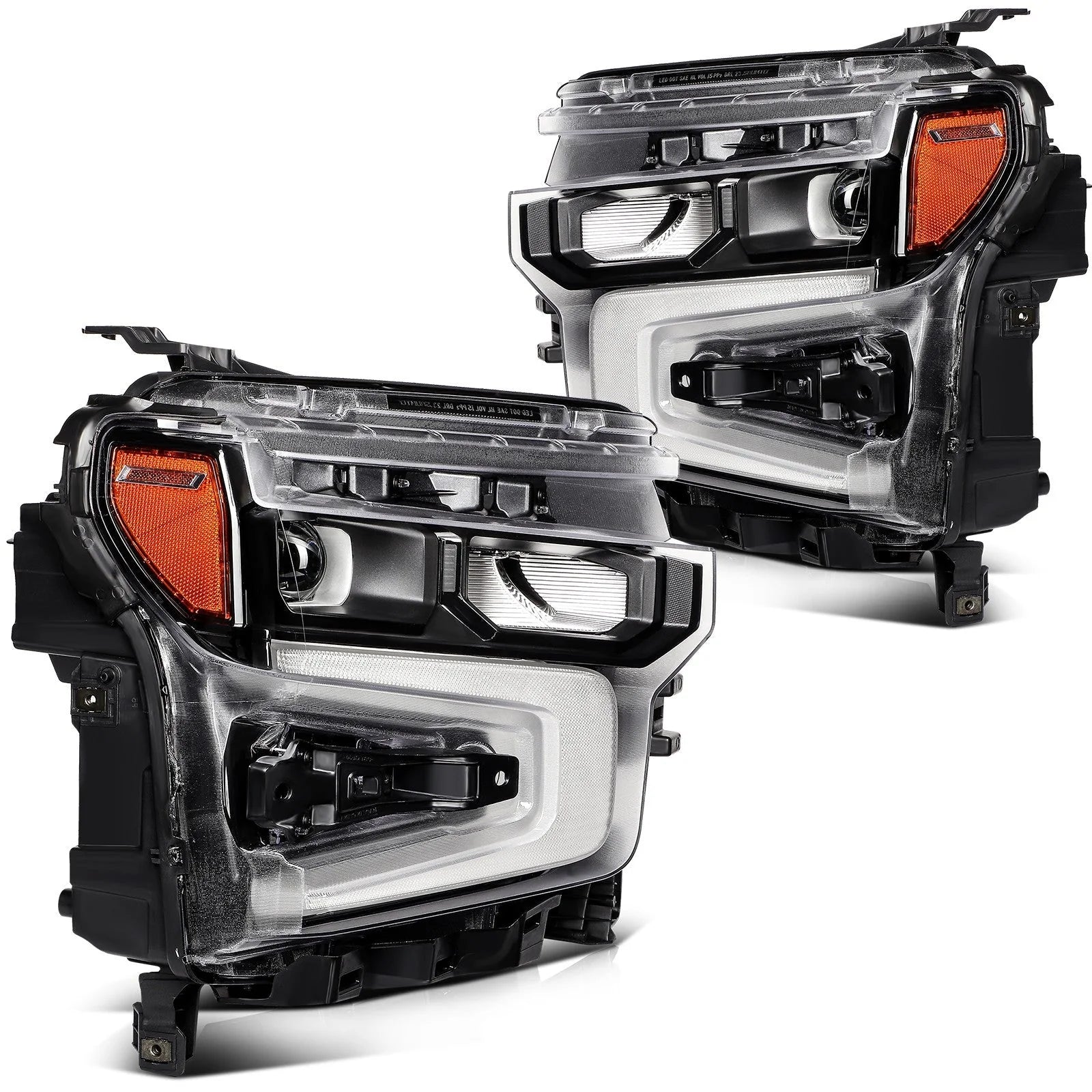 For 2024-2022 Chevy Silverado 1500 w/LED DRL Headlight Assembly Left+Right 6B93BC-57 [2]
