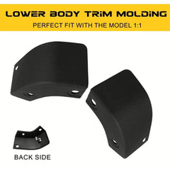 For 21 thru 23 F-150 LH/RH Side Stone Rock Guard Rear Trim Molding Kit US 6B93BC-57 [1]