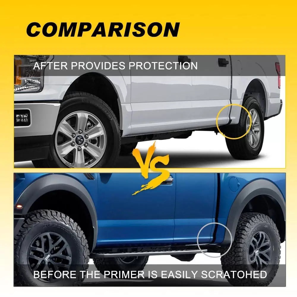 For 21 thru 23 F-150 LH/RH Side Stone Rock Guard Rear Trim Molding Kit US 6B93BC-57 [5]