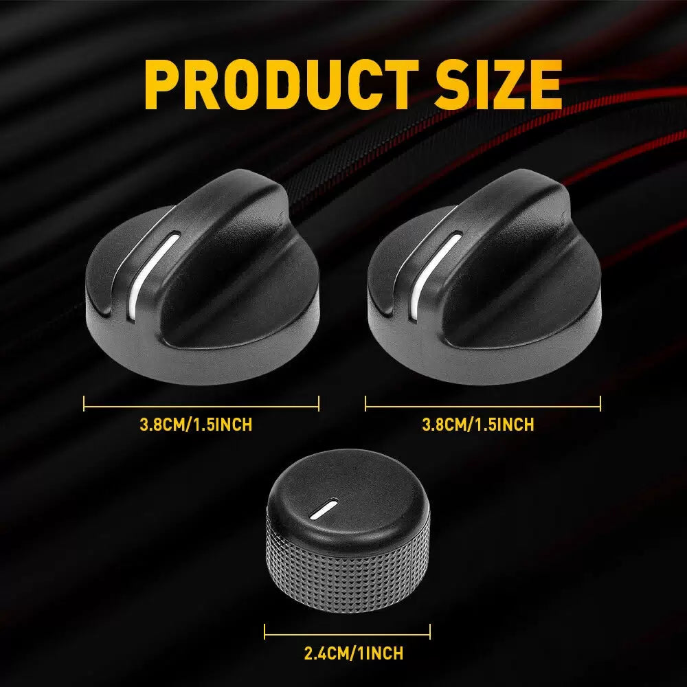 For 94-97 Dodge Ram 1500 2500 3500 Climate Heater Temperature Control A/C Knobs 6B93BC-57 [2]