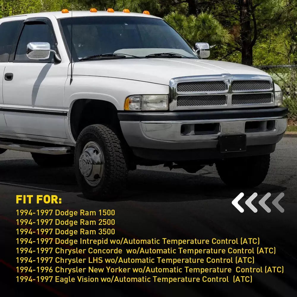 For 94-97 Dodge Ram 1500 2500 3500 Climate Heater Temperature Control A/C Knobs 6B93BC-57 [3]
