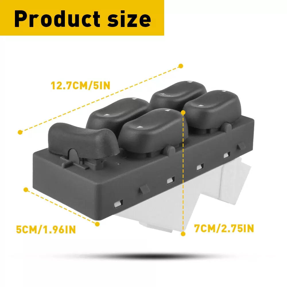 For 97-02 Ford Expedition Excursion LH Driver Power Window Switch F6DZ14529AA EA 6B93BC-57 [2]