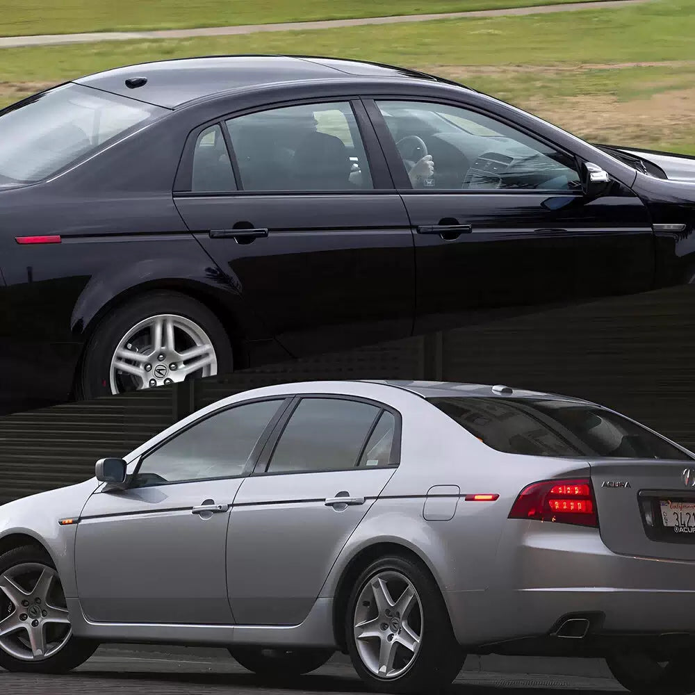 For Acura TL 2004-2008 Glossy Black Pillar Post Door Trim Accessories 6pcs/set A 6B93BC-57 [9]