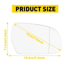 For Audi S5 A4 A5 Quattro S4 A3 Heated Left Right Side Door Wing Mirror Glass 6B93BC-57 [3]