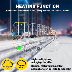 For Audi S5 A4 A5 Quattro S4 A3 Heated Left Right Side Door Wing Mirror Glass 6B93BC-57 [4]
