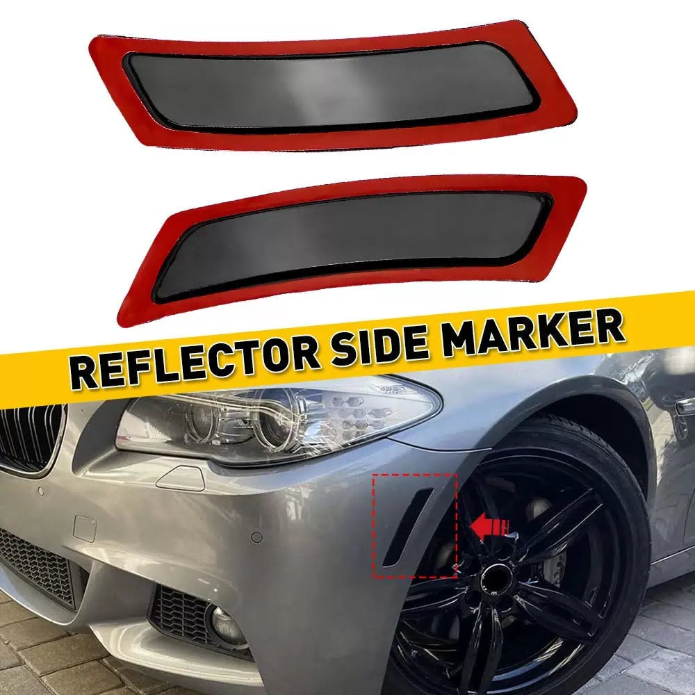 For BMW 5 Series F10 2011-16 Smoked Front Bumper Reflectors Side Marker Lamps EA 6B93BC-57 [1]
