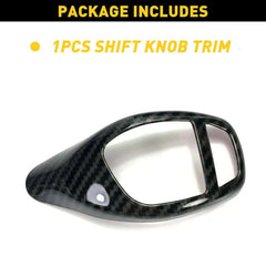 For BMW F30 F20 F15 F10 F25 X5 X3 Carbon Fiber Style Gear Shift Knob Cover Trim 6B93BC-57 [2]