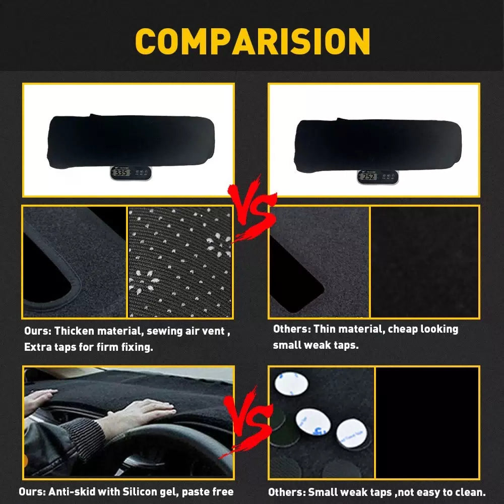 For CAMRY TOYOTA 07-2011 Gray Dash-Mat Dash Cover Dashboard Mat Car Interior Pad 6B93BC-57 [7]