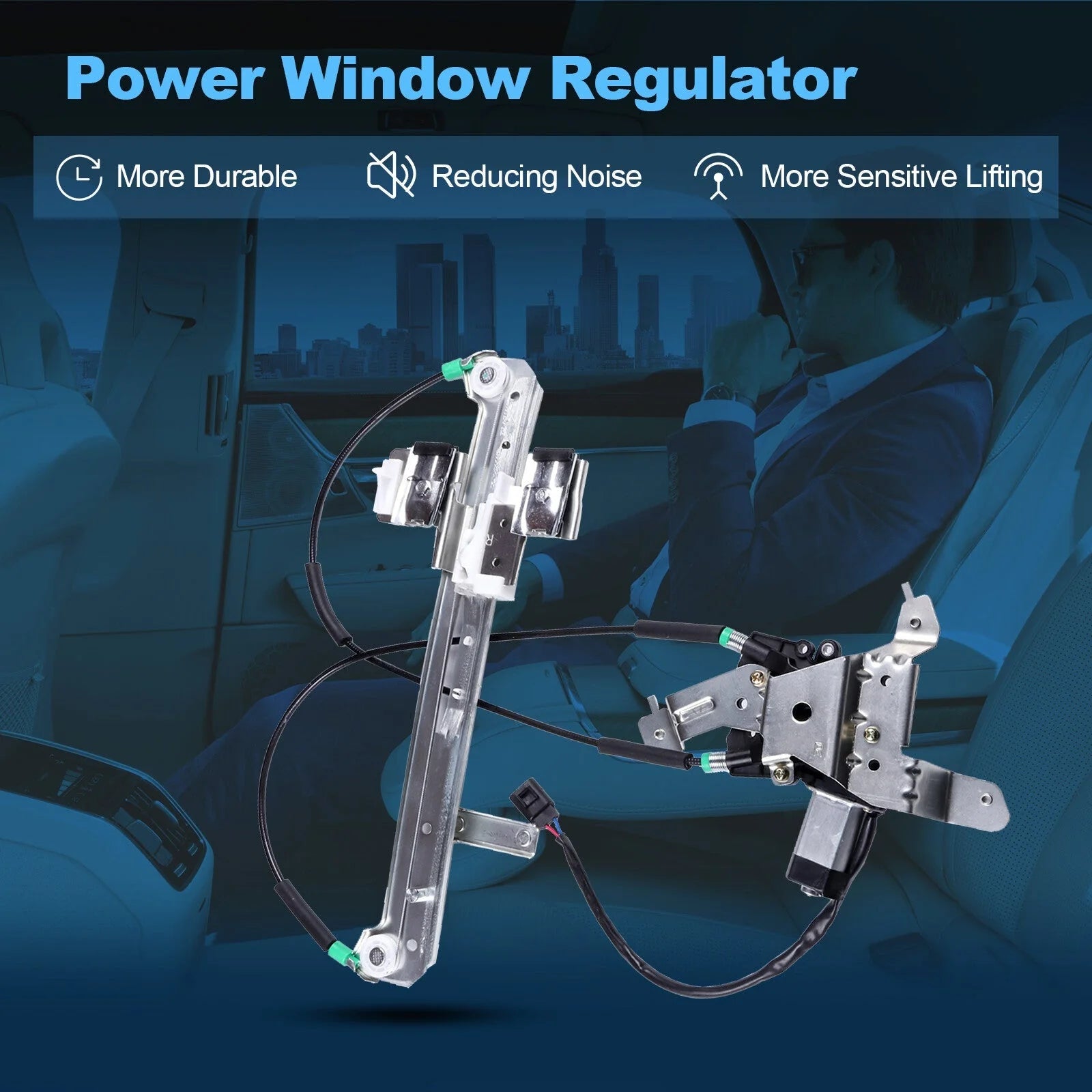 For Cadillac escalade 2002-2006 Rear Passenger Side Window Regulator w/ Motor 6B93BC-57 [1]